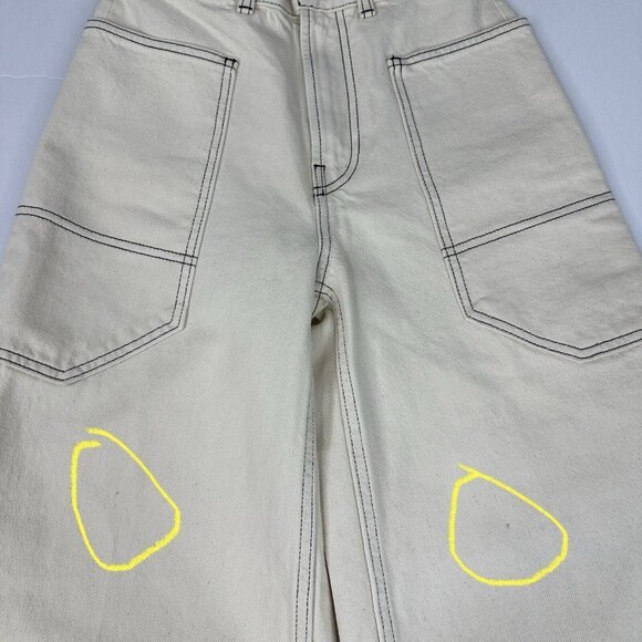 Everlane Women’s‎ NWT ECRU The Gardner Jean Wide-Leg Denim Pant W23-24.25/L24.75 - Picture 9 of 14